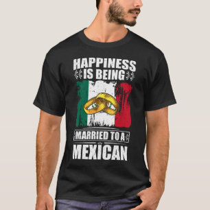 Geluk wordt getrouwd met een Mexicaan T-shirt