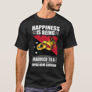 Geluk wordt getrouwd met een Papoea-Nieuw-Guinea T-shirt