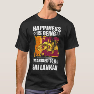 Geluk wordt getrouwd met een Sri Lanka T-shirt