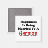 Geluk wordt getrouwd met het Duits Magneet (Voorkant / Achterkant)