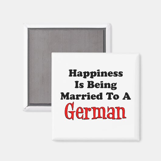 Geluk wordt getrouwd met het Duits Magneet (Voorkant / Achterkant)