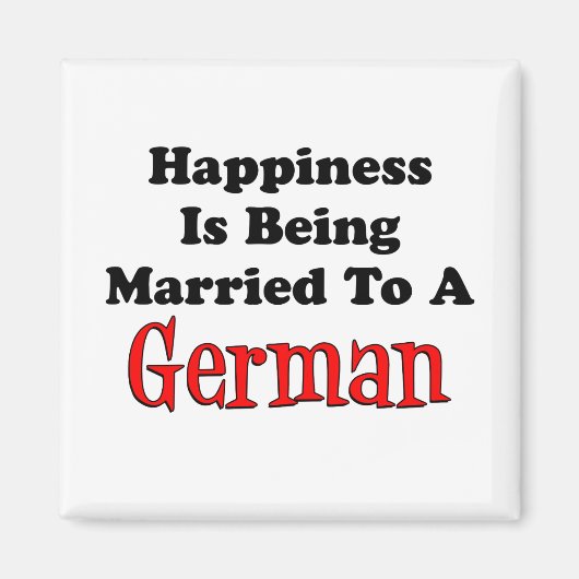 Geluk wordt getrouwd met het Duits Magneet (Voorkant)