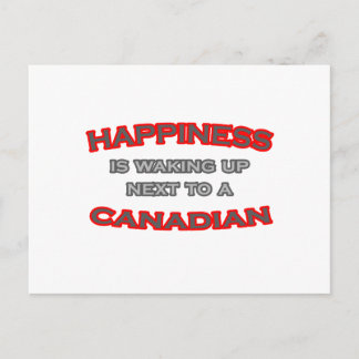 Geluk wordt wakker naast een Canadees Briefkaart