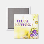 Geluk ...Zelfbevestiging statement magneten (Voorkant / Achterkant)