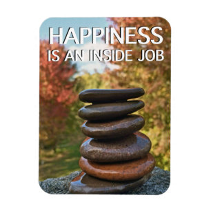 Geluk Zen Stones Motivatie Inspiratie Magneet