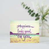 Geluk ziet er goed uit voor jou briefkaart (Staand voorkant)