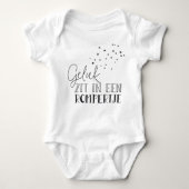 Geluk zit in een rompertje romper (Voorkant)