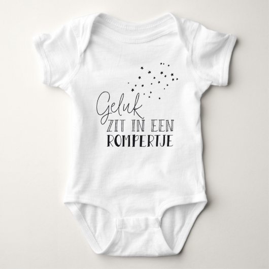 Geluk zit in een rompertje romper (Voorkant)