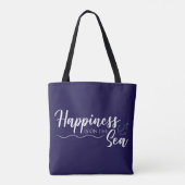 Geluk zit op het Zee Tote Bag (Achterkant)