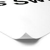 Geluk zwemt snel poster (Hoek)