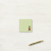 Gelukbamboeplant met groet post-it® notes (Op bureau)
