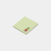 Gelukbamboeplant met groet post-it® notes (Schuin)