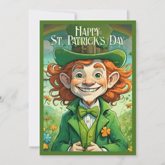 Gelukbrengende glimlach op St. Patrick's Dag (Voorkant)