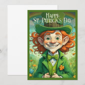 Gelukbrengende glimlach op St. Patrick's Dag (Voorkant / Achterkant)