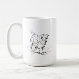 Geluke hond Coffee Mug, Cadeau voor hondenmoeder G Koffiemok