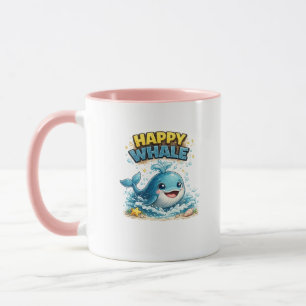 Geluke walvis Cute Oceaan koffiemok Mok