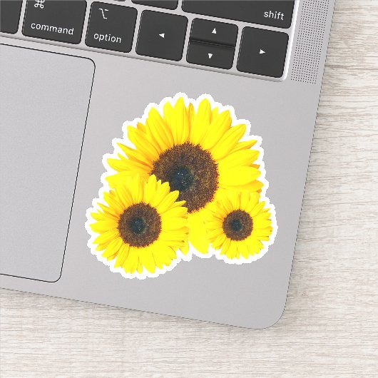 Geluke Zomer Zonnebloem Sticker (Detail)