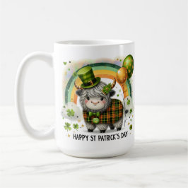 Gelukige Hoogland Koe - St. Patrick's Dag Koffiemok