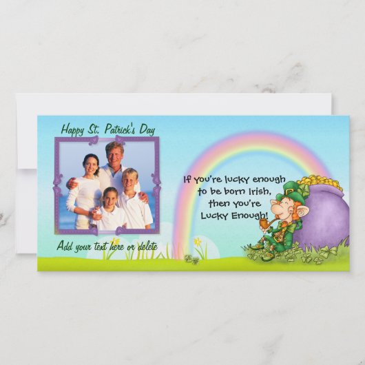 Gelukige Kabouter - Aanpassen en Foto Toevoegen (Voorkant)