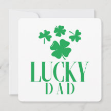 Gelukige papa – Shamrock Vaderdagkaart
