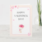 Gelukige Valentijnkaart Kaart (Voorkant)