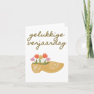 Gelukk Nederlands blije verjaardag Kaart