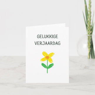 Gelukk Nederlands blije verjaardag Kaart