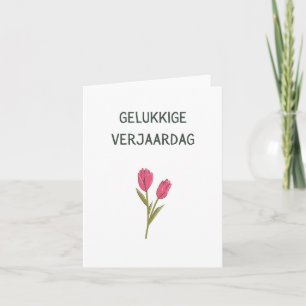Gelukk Nederlands blije verjaardag Kaart