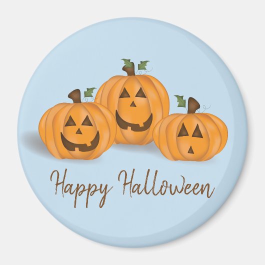 Gelukkelijke en lachende Jack O Lanterns magneet (Voorkant)