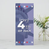 #Gelukkig4JulyVlakkeKaart (Staand voorkant)