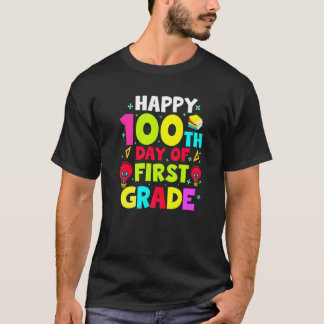 Gelukkig 100 dagen school kinderen leraar student  t-shirt