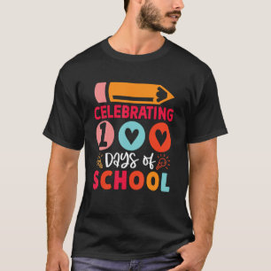 Gelukkig 100 dagen school meisjes jongens kleuters t-shirt