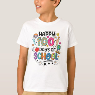 Gelukkig 100 dagen school T-shirt