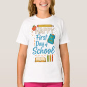 Gelukkig 100 dagen school T-shirt (Voorkant)