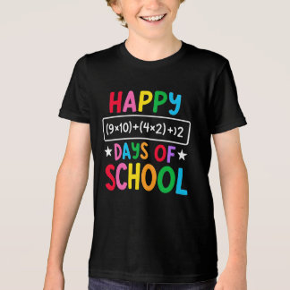 Gelukkig 100 dagen school - wiskunde leuk ontwerp  Tri-Blend shirt