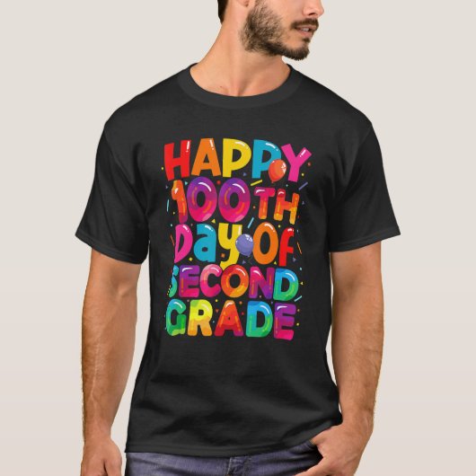 Gelukkig 100 dagen schooljongens Shirt 2e Afstudee (Voorkant)