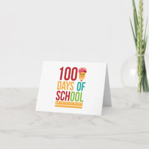 Gelukkig 100 dagen schoolkaartenpotlood