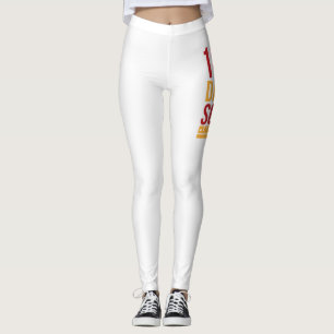 Gelukkig 100 dagen schoolkaartenpotlood leggings