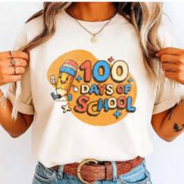 Gelukkig 100 dagen schoolviering voor studenten Tri-Blend shirt