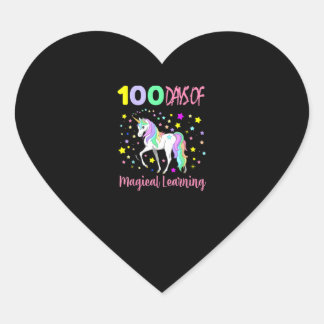 Gelukkig 100 dagen van de Magische Leereenheid van Hart Sticker