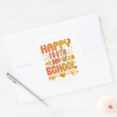 Gelukkig 100e schooldag sticker 100 dagen slim (Envelop)