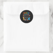 Gelukkig 100ste schooldag student ontwerp, 100 dag ronde sticker (Tas)