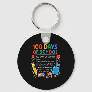Gelukkig 100ste schooldag student ontwerp, 100 dag sleutelhanger