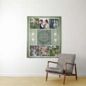 "Gelukkig 10-jarig jubileum"6 foto's Tin kleur Wandkleed (In situ)