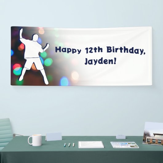 Gelukkig 12e verjaardagsfeest Verlichte banner (Beurs)