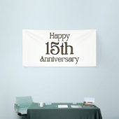 Gelukkig 15-jarig jubileum 4x8 vinyl banner (Beurs)