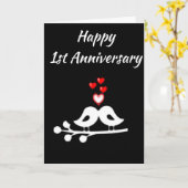 ***GELUKKIG 1e JUBILEUM*** AAN DE LIEFDE VAN MIJN  Kaart (Gele Bloem)