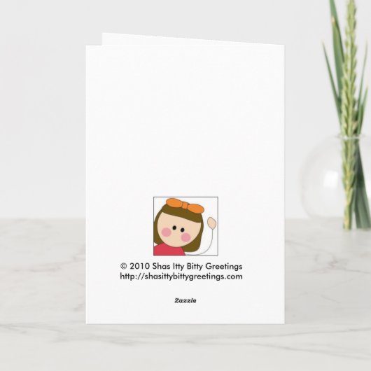 gelukkig 1st moederdag (tweelingmeisjes) kaart (Achterkant)