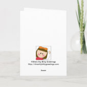 gelukkig 1st moederdag (vader/babymeisje) kaart (Achterkant)