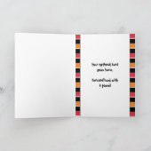 gelukkig 1st moederdag (vader/babymeisje) kaart (Binnen)